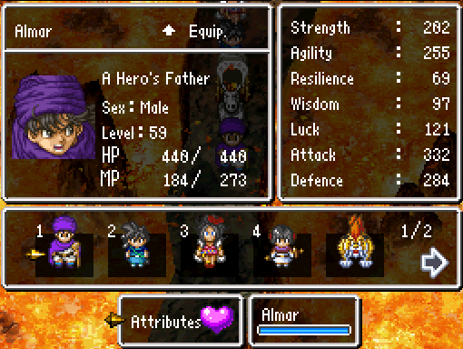 DQ5 Almars Stats